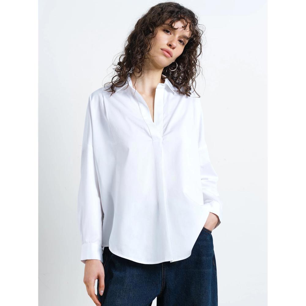 French Connection Lotta Alexis Cutout Back Shirt